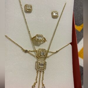 Gold plated jewelry set